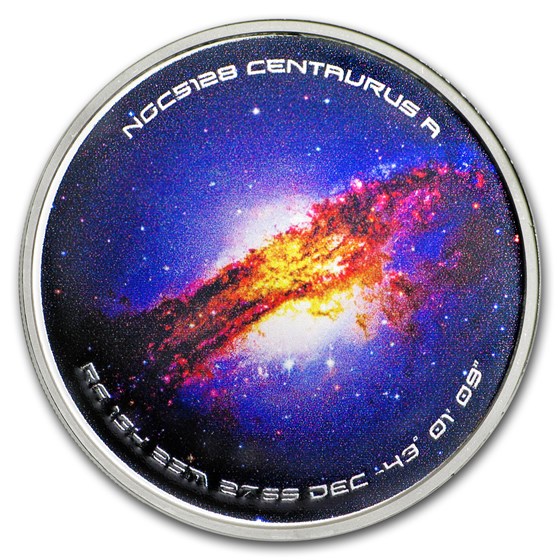 1 oz Silver Colorized Proof Spinner - NGC5128 Centaurus A 1 oz Silver Colorized Proof Spinner - NGC5128 Centaurus A