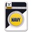 1 oz Silver Colorized Round - America's Navy - U.S. Navy Logo