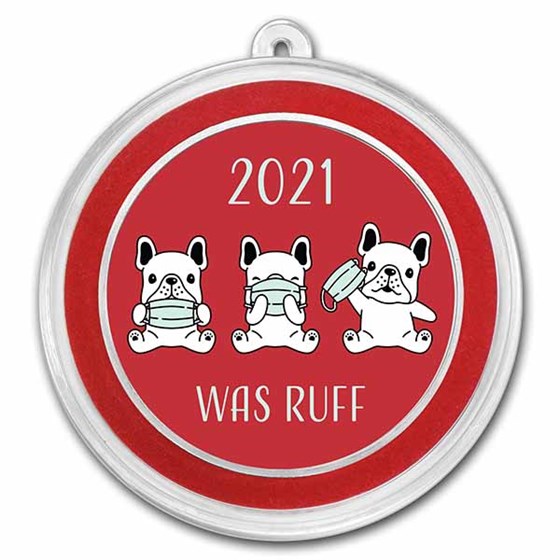 1 oz Silver Colorized Round - APMEX (2020 Was Ruff, Puppies) 1 oz Silver Colorized Round - APMEX (2020 Was Ruff, Puppies)