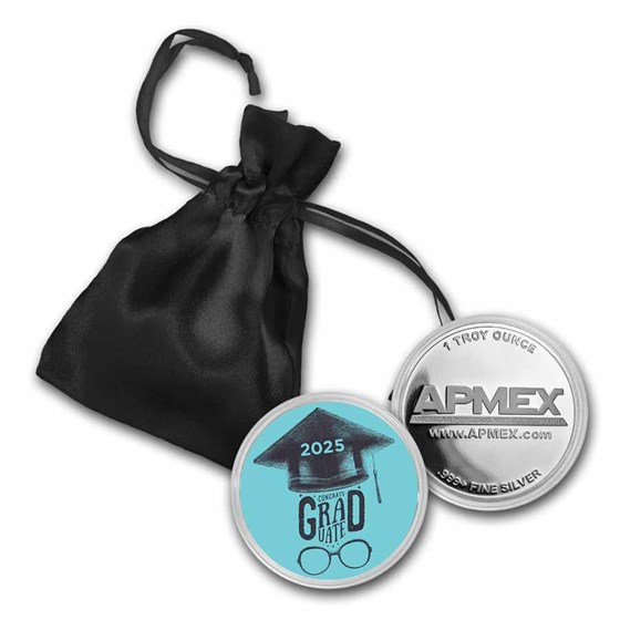 1 oz Silver Colorized Round - APMEX (2021 Grad Style) 1 oz Silver Colorized Round - APMEX (2021 Grad Style)