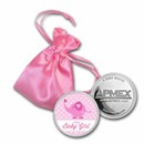 1 oz Silver Colorized Round - APMEX (2022 Baby Girl, Elephant)