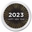 1 oz Silver Colorized Round - APMEX (2023 - Happy New Year)