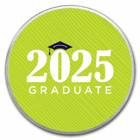 1 oz Silver Colorized Round - APMEX (2025 Graduate) 1 oz Silver Colorized Round - APMEX (2025 Graduate)