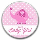 1 oz Silver Colorized Round - APMEX (2026 Baby Girl, Elephant)