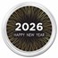 1 oz Silver Colorized Round - APMEX (2027 - Happy New Year)
