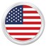 1 oz Silver Colorized Round - APMEX (American Flag)