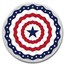 1 oz Silver Colorized Round - APMEX (Americana)
