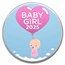 1 oz Silver Colorized Round - APMEX (Baby Girl, 2023)