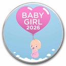 1 oz Silver Colorized Round - APMEX (Baby Girl, 2026)