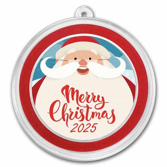 1 oz Silver Colorized Round - APMEX (Big Smiling Santa) 1 oz Silver Colorized Round - APMEX (Big Smiling Santa)