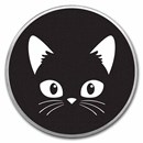 1 oz Silver Colorized Round - APMEX (Black Cat)