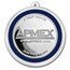 1 oz Silver Colorized Round - APMEX (Blue Snowflake Ornament)