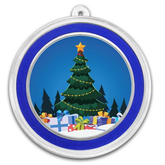 1 oz Silver Colorized Round - APMEX (Christmas Tree) 1 oz Silver Colorized Round - APMEX (Christmas Tree)