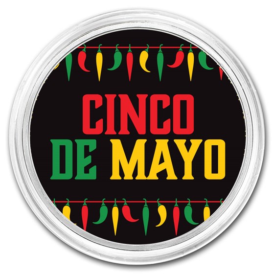 1 oz Silver Colorized Round - APMEX (Cinco De Mayo) 1 oz Silver Colorized Round - APMEX (Cinco De Mayo)