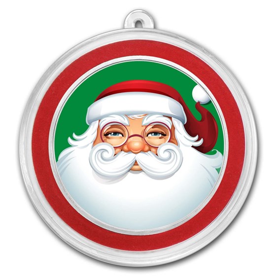 1 oz Silver Colorized Round - APMEX (Classic Santa Claus) 1 oz Silver Colorized Round - APMEX (Classic Santa Claus)
