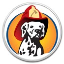 1 oz Silver Colorized Round - APMEX (Firefighter - Dalmatian)