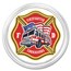 1 oz Silver Colorized Round - APMEX (Firefighter - Seal)