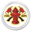 1 oz Silver Colorized Round - APMEX (Firefighter)