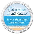 1 oz Silver Colorized Round - APMEX (Footprints in the Sand, V2)