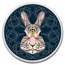 1 oz Silver Colorized Round - APMEX (Geometric Easter Bunny)