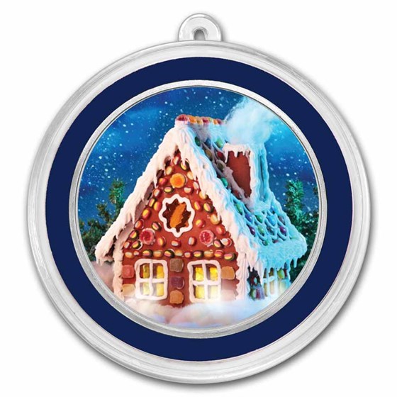 1 oz Silver Colorized Round - APMEX (Gingerbread House) 1 oz Silver Colorized Round - APMEX (Gingerbread House)