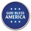 1 oz Silver Colorized Round - APMEX (God Bless America, Blue)