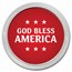 1 oz Silver Colorized Round - APMEX (God Bless America, Red)
