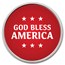 1 oz Silver Colorized Round - APMEX (God Bless America, Red)
