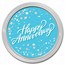 1 oz Silver Colorized Round - APMEX (Happy Anniversary)