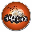 1 oz Silver Colorized Round - APMEX (Happy Halloween)