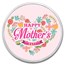 1 oz Silver Colorized Round - APMEX (Happy Mother's Day, Heart)