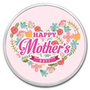 1 oz Silver Colorized Round - APMEX (Happy Mother's Day, Heart)