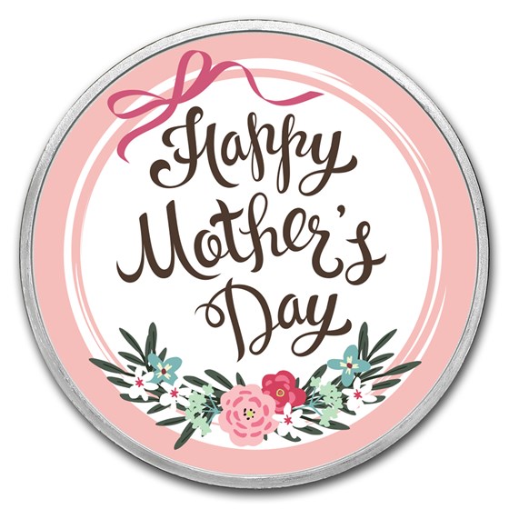 1 oz Silver Colorized Round - APMEX (Happy Mother's Day) 1 oz Silver Colorized Round - APMEX (Happy Mother's Day)