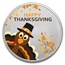 1 oz Silver Colorized Round - APMEX (Happy Thanksgiving Turkey)