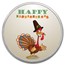 1 oz Silver Colorized Round - APMEX (Happy Turkey Day)