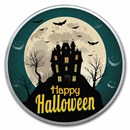 1 oz Silver Colorized Round - APMEX (Haunted House)