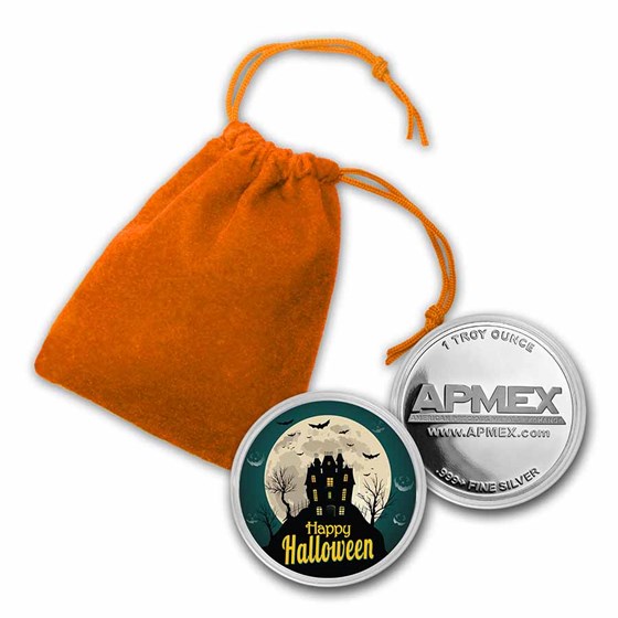 1 oz Silver Colorized Round - APMEX (Haunted House) 1 oz Silver Colorized Round - APMEX (Haunted House)