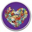 1 oz Silver Colorized Round - APMEX (I Love you, Heart Design)