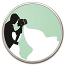 1 oz Silver Colorized Round - APMEX (Kiss The Bride)
