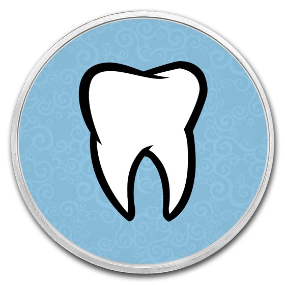 1 oz Silver Colorized Round - APMEX (Loose Tooth) 1 oz Silver Colorized Round - APMEX (Loose Tooth)