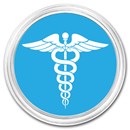 1 oz Silver Colorized Round - APMEX (Medical Symbol)