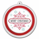 1 oz Silver Colorized Round - APMEX (Merry Christmas, Retro)