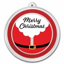 1 oz Silver Colorized Round - APMEX (Merry Christmas, Santa)