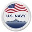 1 oz Silver Colorized Round - APMEX (Navy - Battleship)