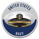 1 oz Silver Colorized Round - APMEX (Navy - Salute)