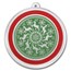 1 oz Silver Colorized Round - APMEX (Prancing Reindeer Green)