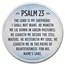 1 oz Silver Colorized Round - APMEX (Psalm 23, Sky Blue)