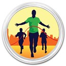 1 oz Silver Colorized Round - APMEX (Running)