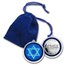 1 oz Silver Colorized Round - APMEX (Star of David)