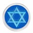 1 oz Silver Colorized Round - APMEX (Star of David)